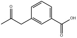 3-(2-オキソプロピル)安息香酸 化学構造式