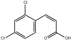 (Z)-3-(2,4-ジクロロフェニル)プロペン酸 化学構造式