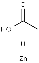 酢酸/ウラン(IV)/亜鉛,(1:x:x) 化学構造式