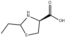 (4S,2RS)-2-エチルチアゾリジン-4-カルボン酸 化学構造式