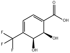 (2R,3S)-1-羧基-4-三氟甲基-2,3-二羟基环己-4,6-二烯 结构式