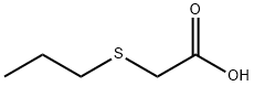 (プロピルチオ)酢酸 化学構造式