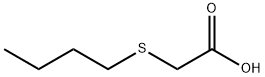 (ブチルチオ)酢酸 化学構造式