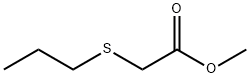 Acetic acid, (propylthio)-, methyl ester Structure