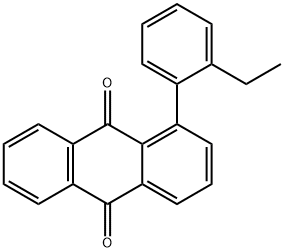 1-(2-エチルフェニル)-9,10-アントラキノン 化学構造式