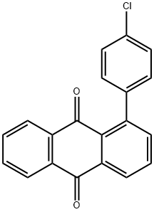 1-(4-Chlorophenyl)-9,10-anthraquinone 结构式