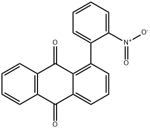 1-(2-ニトロフェニル)-9,10-アントラセンジオン 化学構造式