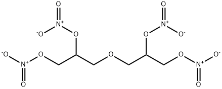 3,3'-Oxybis(1,2-propanediol)tetranitrate Struktur
