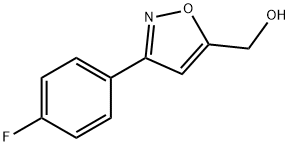 [3-(4-フルオロフェニル)イソオキサゾール-5-イル]メタノール 化学構造式