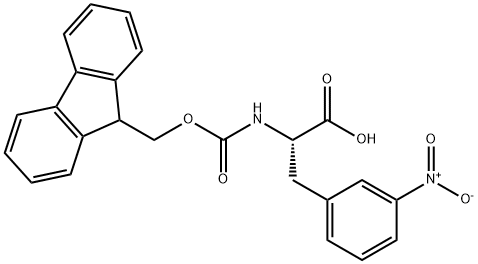 FMOC-L-3-硝基苯丙氨酸 结构式