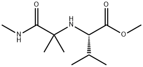 L-Valine, N-[1,1-dimethyl-2-(methylamino)-2-oxoethyl]-, methyl ester (9CI) Struktur