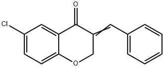 (E)-3-BENZYLIDENE-6-CHLOROCHROMAN-4-ONE Struktur