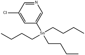 5-Chloro-3-(tributylstannyl)pyridine Structure