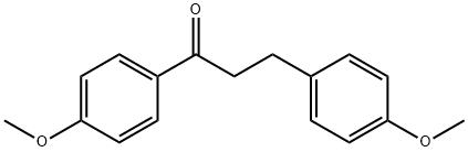 4'-メトキシ-3-(4-メトキシフェニル)プロピオフェノン 化学構造式