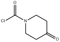 1-Piperidinecarbonyl chloride, 4-oxo- (9CI) Struktur