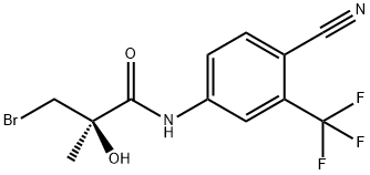 (R)-3-broMo-N-(4-cyano-3-trifluoroMethylphenyl)-2-hydroxy-2-MethylpropionaMide Structure