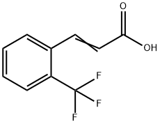 邻三氟甲基肉桂酸, 2062-25-1, 结构式