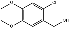 (2-氯-3，4-二甲氧基苯基）甲醇,20624-89-9,结构式