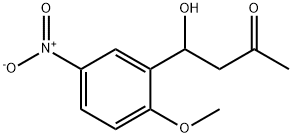 4-HYDROXY-4-(2-METHOXY-5-NITROPHENYL)-2-BUTANONE Struktur
