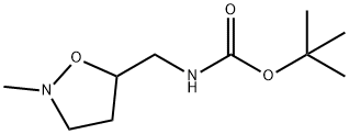 Carbamic acid, [(2-methyl-5-isoxazolidinyl)methyl]-, 1,1-dimethylethyl ester Structure