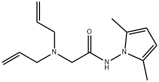 2-(Diallylamino)-N-(2,5-dimethyl-1H-pyrrol-1-yl)acetamide,20627-27-4,结构式