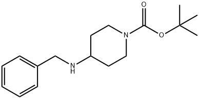 4-BENZYLAMINO-PIPERIDINE-1-CARBOXYLIC ACID TERT-BUTYL ESTER Structure