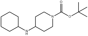 1-BOC-4-CYCLOHEXYLAMINO-PIPERIDINE Structure