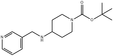1-N-BOC-4-(3-氨甲基吡啶)哌啶 结构式