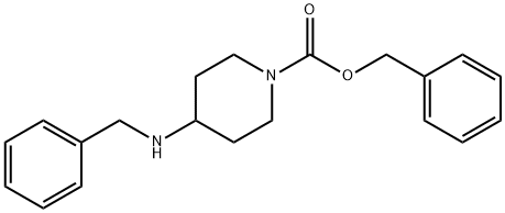 4-BENZYLAMINO-PIPERIDINE-1-CARBOXYLIC ACID BENZYL ESTER Structure