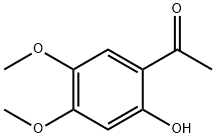 2'-ヒドロキシ-4',5'-ジメトキシアセトフェノン 化学構造式