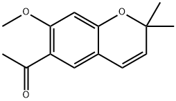 6-(1-オキソエチル)-7-メトキシ-2,2-ジメチル-2H-1-ベンゾピラン 化学構造式