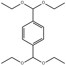 テレフタルアルデヒド ビス(ジエチルアセタール) 化学構造式