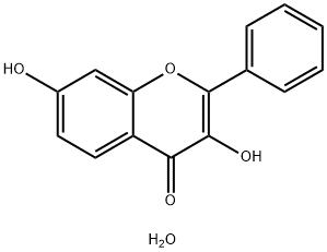 3,7-二羟基黄酮水合物, 206360-23-8, 结构式