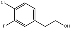 4-クロロ-3-フルオロフェネチルアルコール 化学構造式