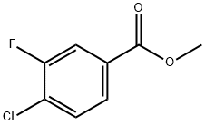 METHYL 4-CHLORO-3-FLUOROBENZOATE Struktur