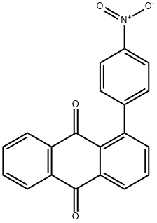 1-(4-ニトロフェニル)-9,10-アントラキノン 化学構造式