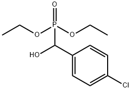 (α-Hydroxy-4-chlorobenzyl)phosphonic acid diethyl ester 结构式