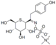tetramethylammonium [4-hydroxy-alpha-(1-thio-beta-D-glucopyranosyl)phenethylideneaminyl] sulphate 结构式