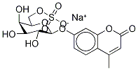 4-Methylumbelliferylb-D-galactopyranoside-6-sulphatesodiumsalt Structure