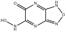 [1,2,5]Oxadiazolo[3,4-b]pyrazine-5,6(1H,3H)-dione,monooxime(9CI) Struktur