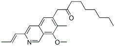 1-[8-Methoxy-7-methyl-3-(1-propenyl)isoquinolin-6-yl]-2-nonanone Structure