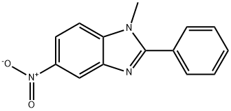 1-METHYL-5-NITRO-2-PHENYLBENZIMIDAZOLE 结构式