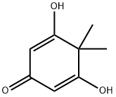 3,5-ジヒドロキシ-4,4-ジメチル-2,5-シクロヘキサジエン-1-オン 化学構造式