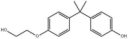 4-[1-[4-(2-Hydroxyethoxy)phenyl]-1-methylethyl]phenol 结构式