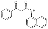 N-萘-1-基-3-氧代-3-苯基-丙酰胺 结构式