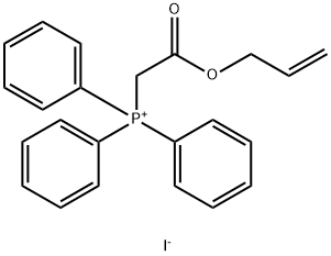 (烯丙氧基羰甲基)三苯基碘化膦, 206557-04-2, 结构式