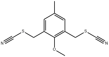 2,6-BIS(THIOCYANATOMETHYL)-4-METHYLANISOLE Struktur