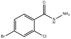 4-ブロモ-2-クロロベンズヒドラジド 化学構造式