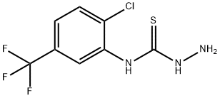 4-[2-クロロ-5-(トリフルオロメチル)フェニル]-3-チオセミカルバジド 化学構造式