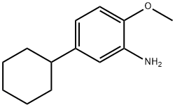 5-环己基邻甲氧基苯胺, 206559-52-6, 结构式